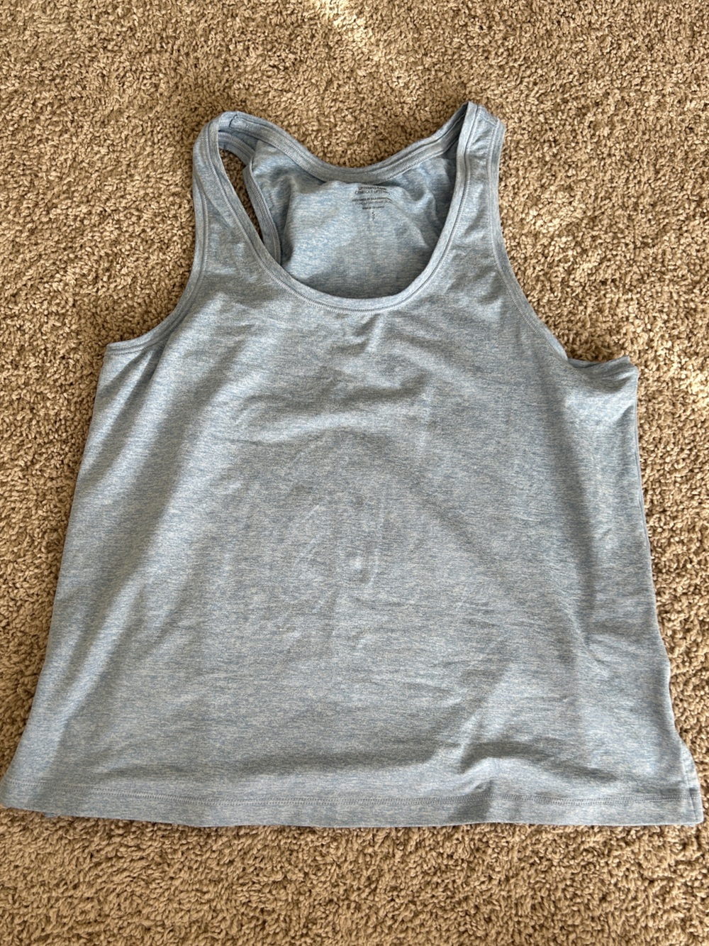 Athleta Light Gray Racerback Tank Top